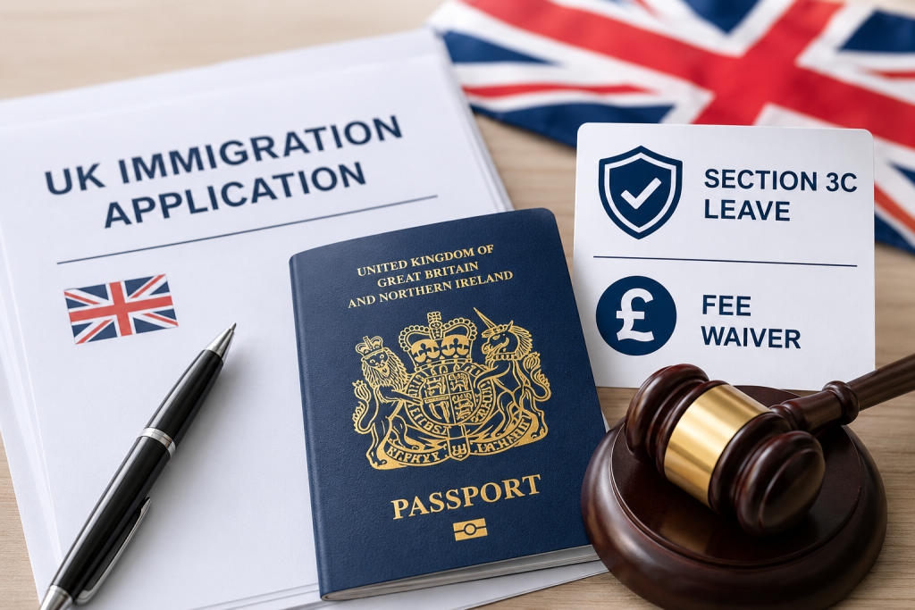 Section 3C leave and fee waiver UK