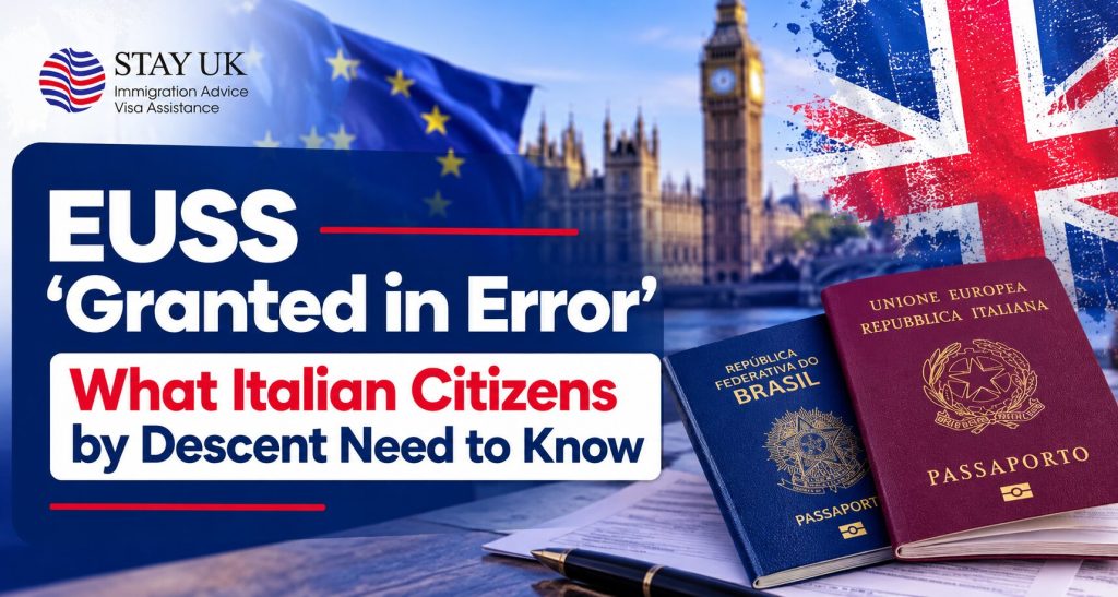EUSS status granted in error – Italian citizenship by descent