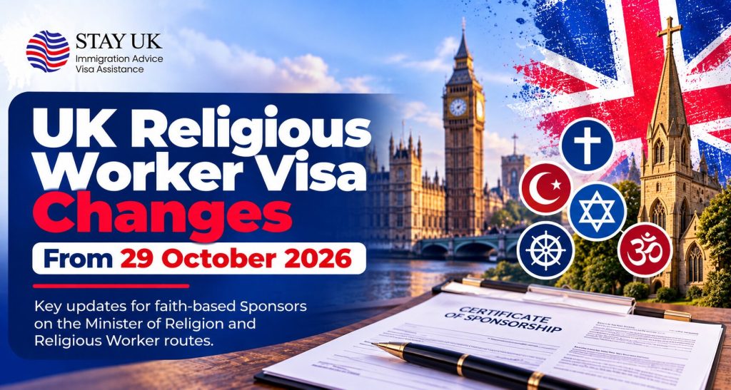 Religious Worker visa changes 2026 for UK faith-based sponsors